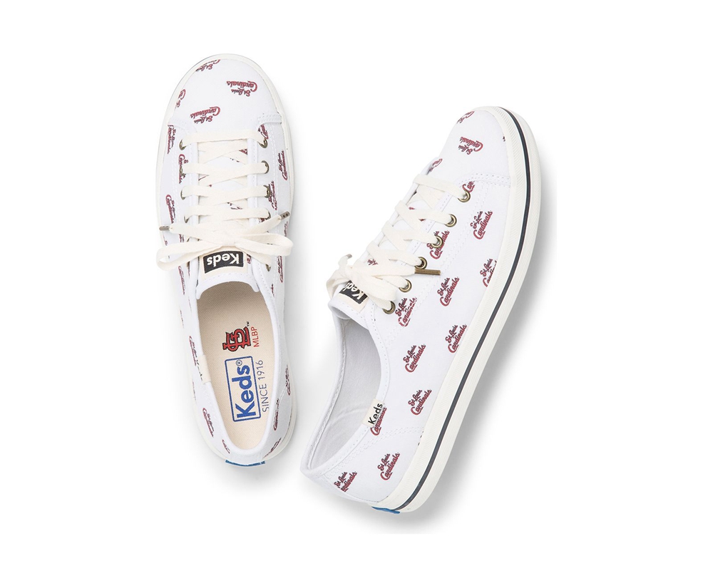 Womens Keds Sneakers - Kickstart MLB® - White - 5738-MQRJB